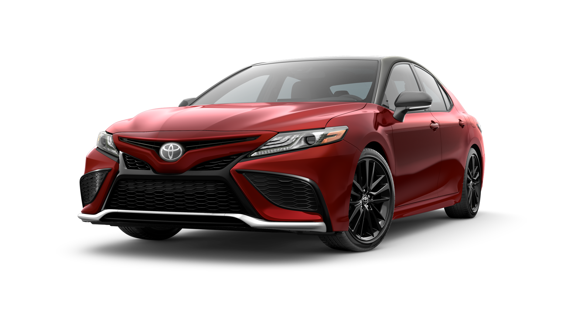 2023 Toyota Camry in Supersonic Red/Midnight Black Metallic Roof*.