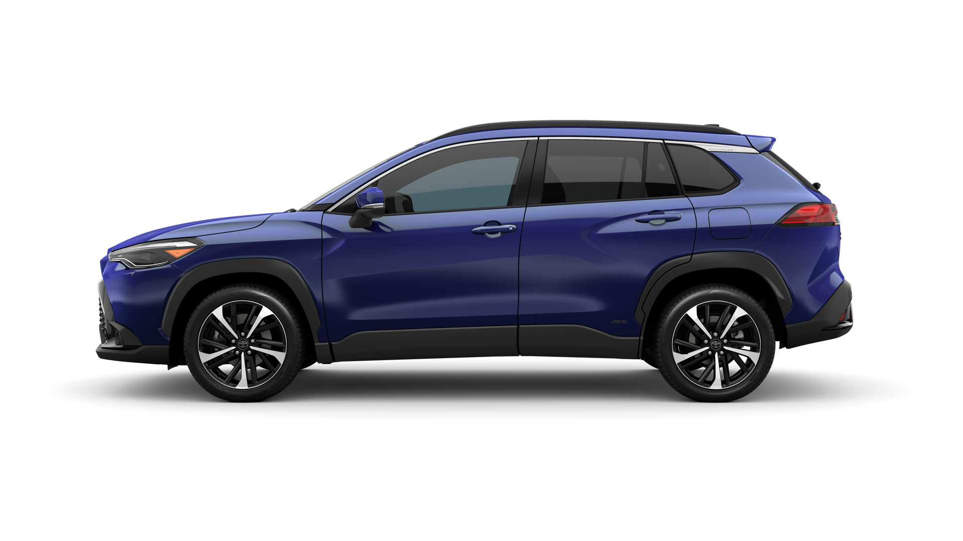 Three-sixty image of 2024 Corolla Cross Hybrid in Blue Crush Metallic
