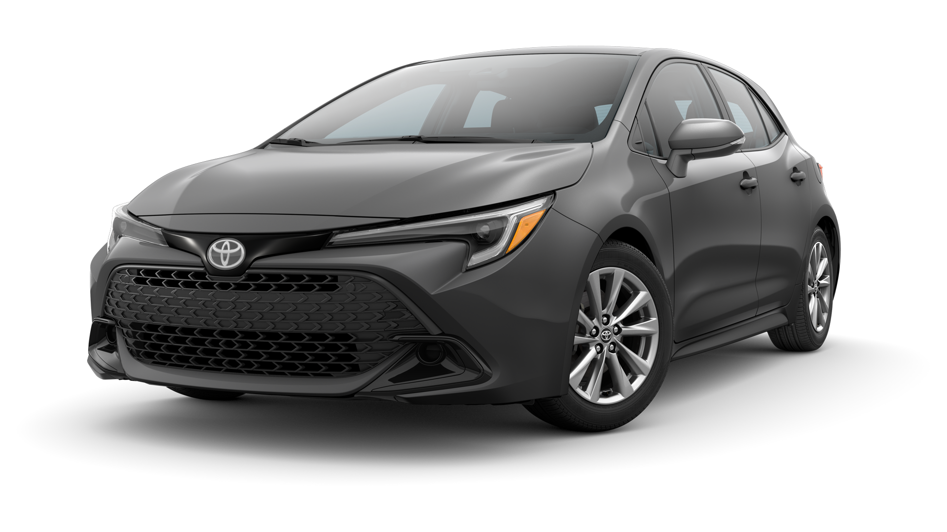 2024 Toyota Hatchback in Magnetic Gray Metallic.