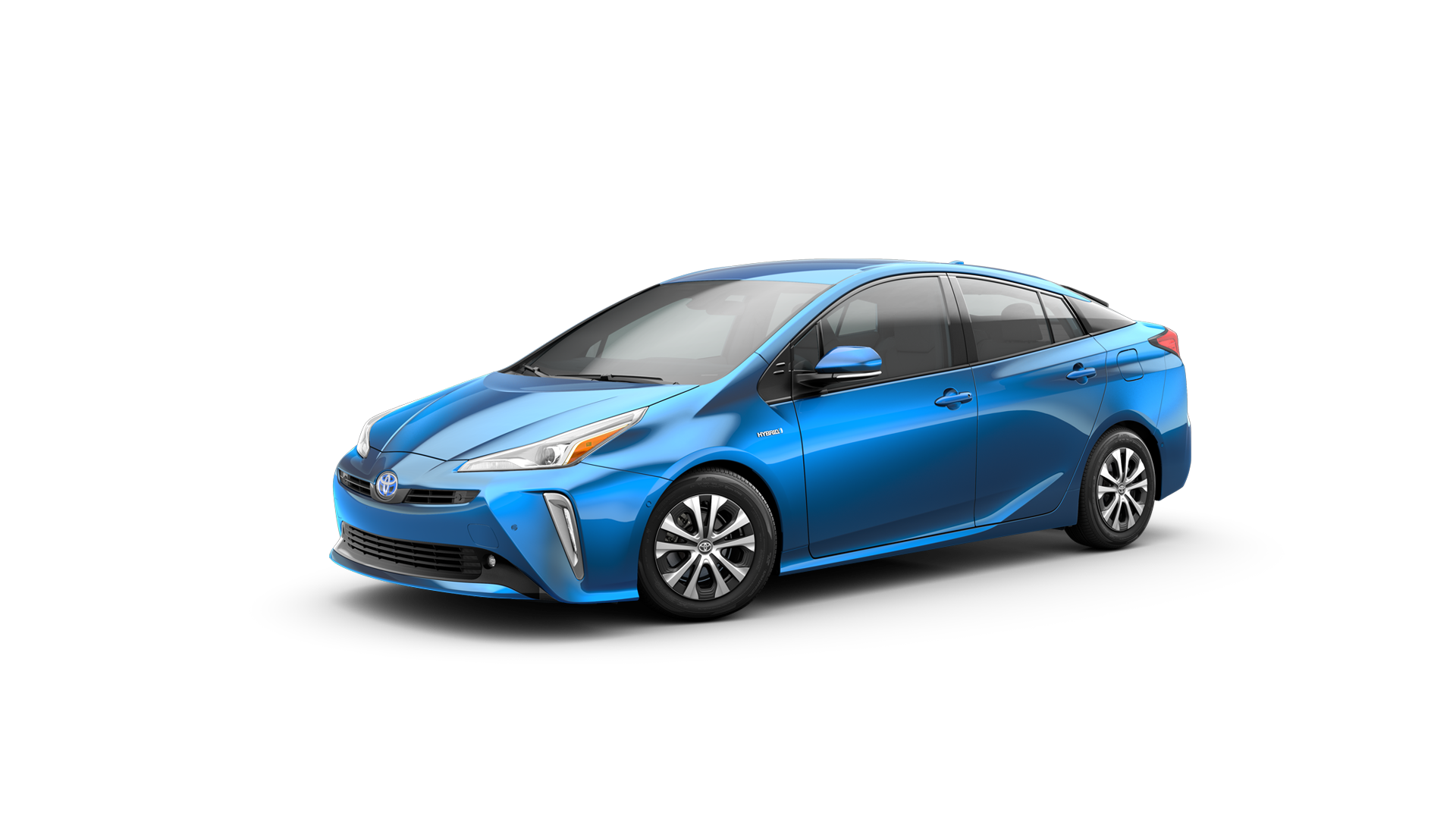2021 Toyota Prius in Electric Storm Blue.