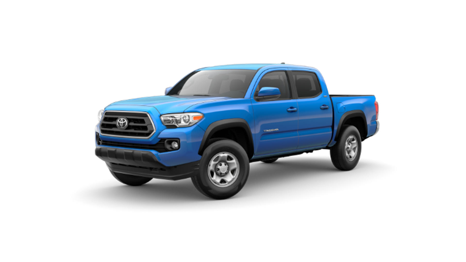 2021 Toyota Tacoma in Voodoo Blue.