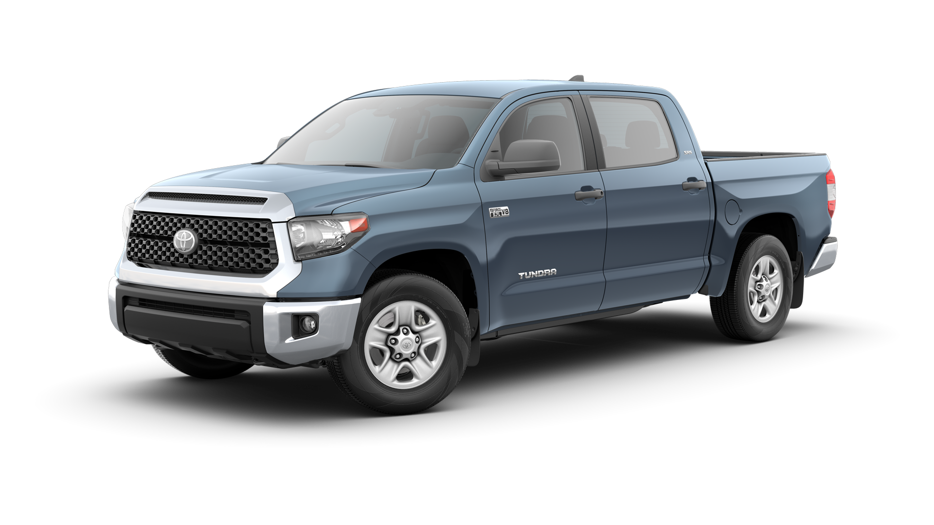 2021 Toyota Tundra in Cavalry Blue.