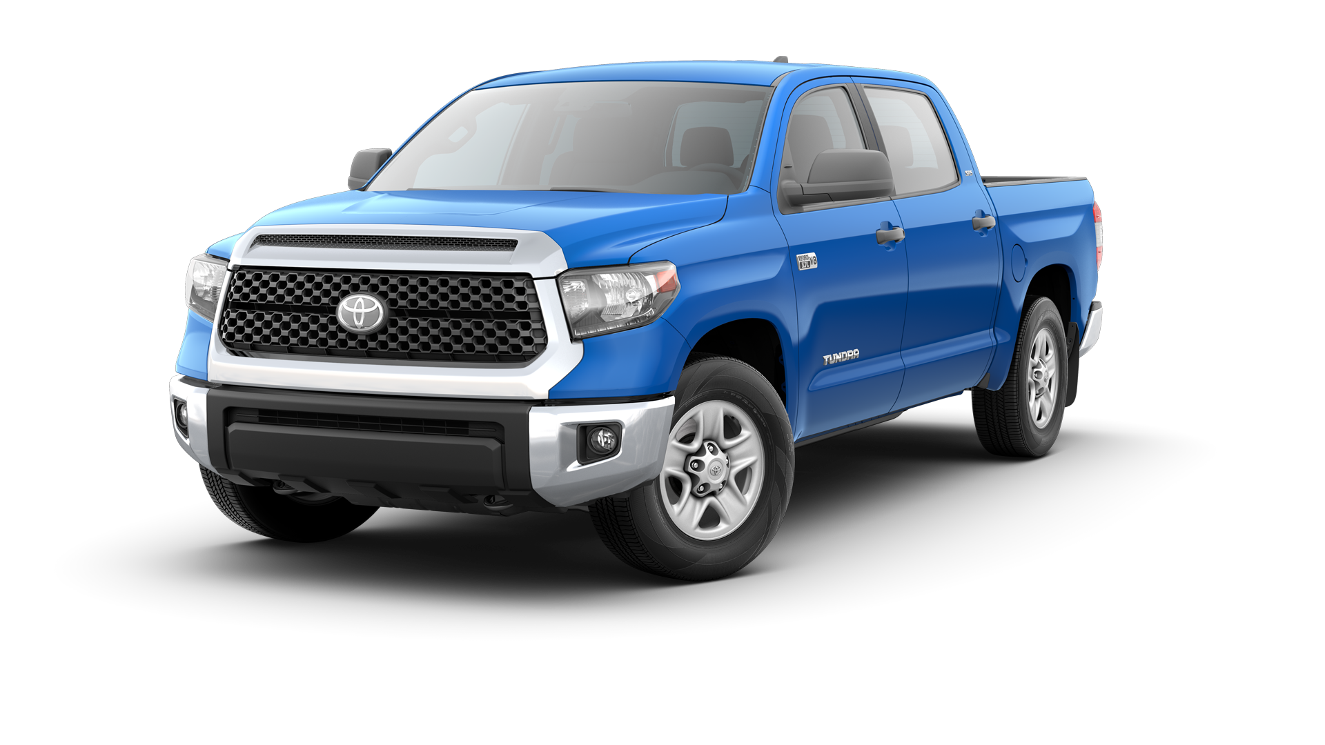 2021 Toyota Tundra in Voodoo Blue.