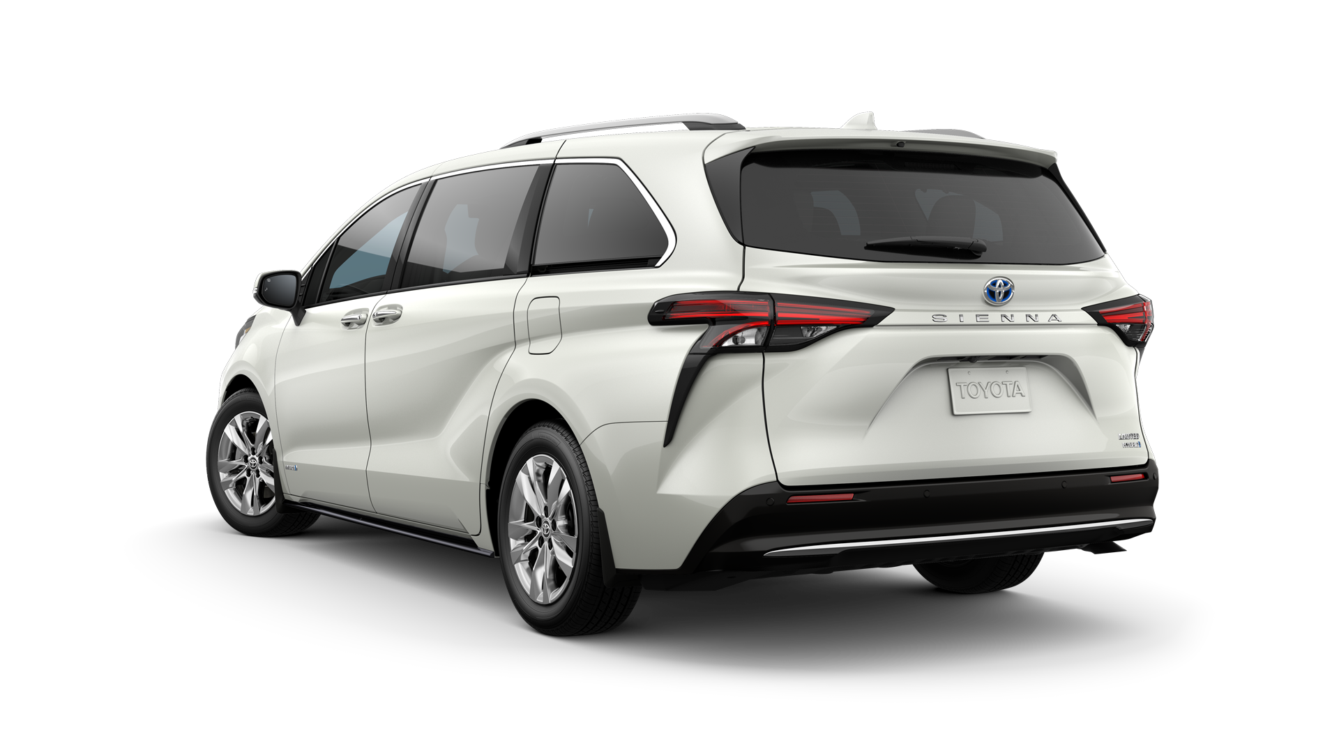 2021 Toyota Sienna in Blizzard Pearl.