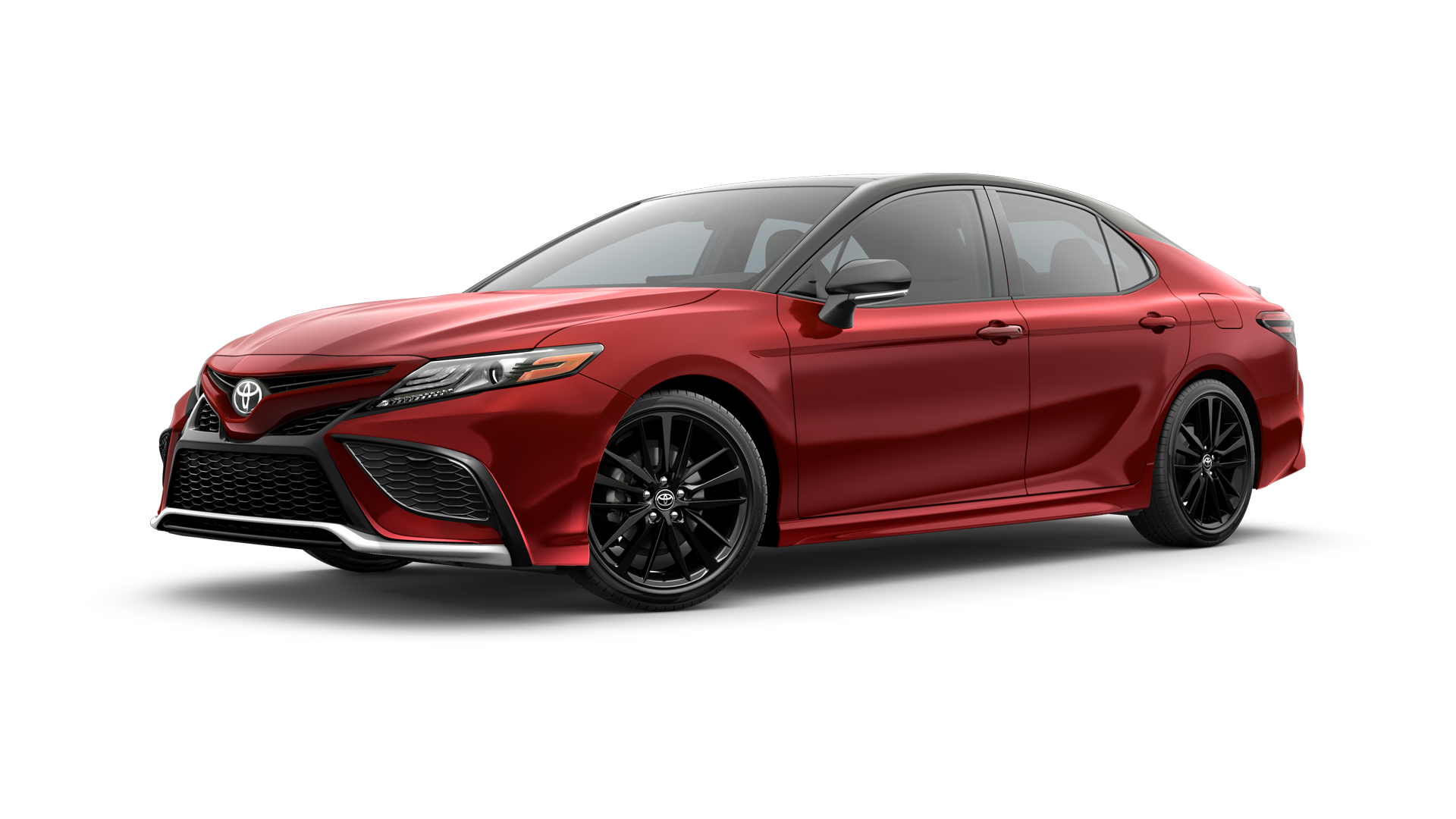 2023 Toyota Camry in Supersonic Red/Midnight Black Metallic Roof*.