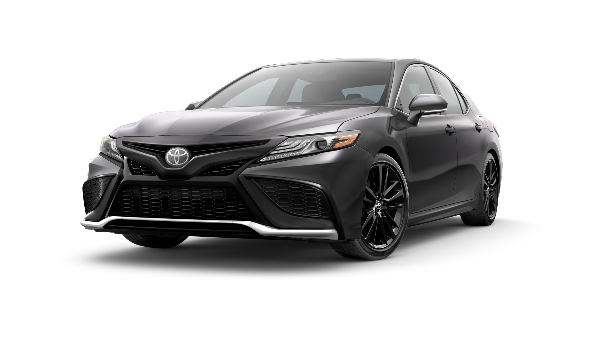 2023 Toyota Camry in Predawn Gray Mica.