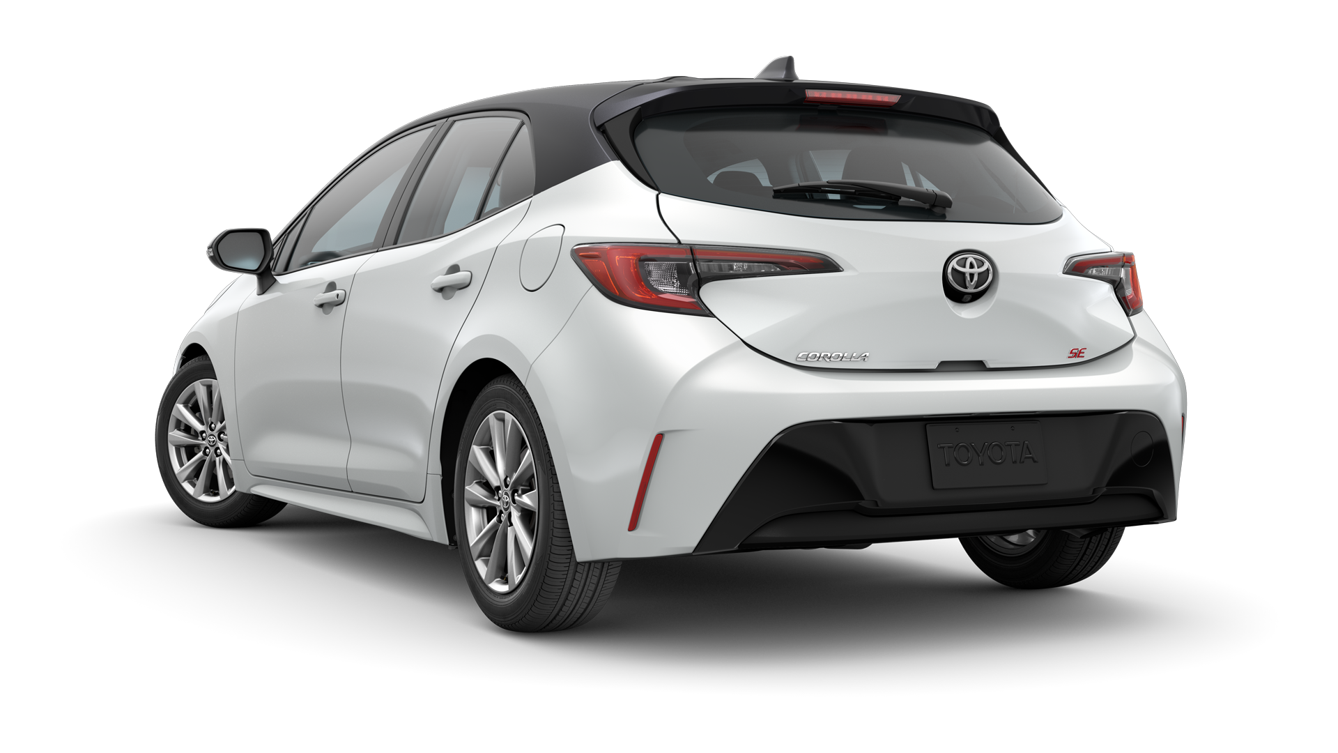 2024 Toyota Hatchback in Wind Chill Pearl*/Midnight Black Metallic Roof.