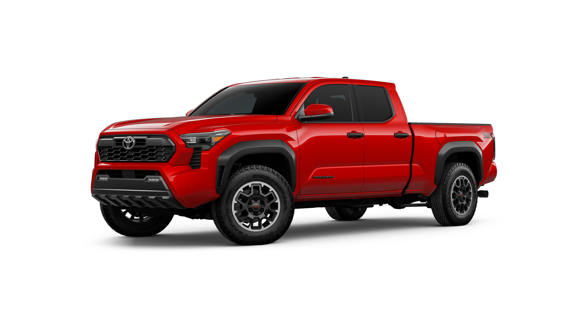 2024 Toyota Tacoma in Supersonic Red.