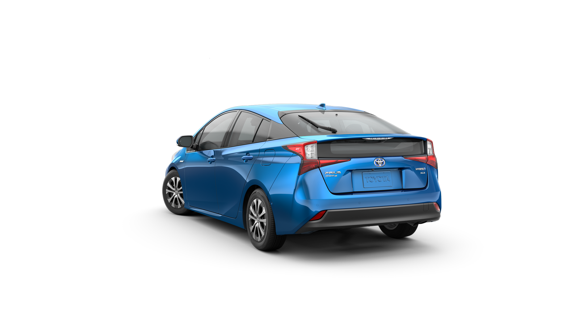 2021 Toyota Prius in Electric Storm Blue.