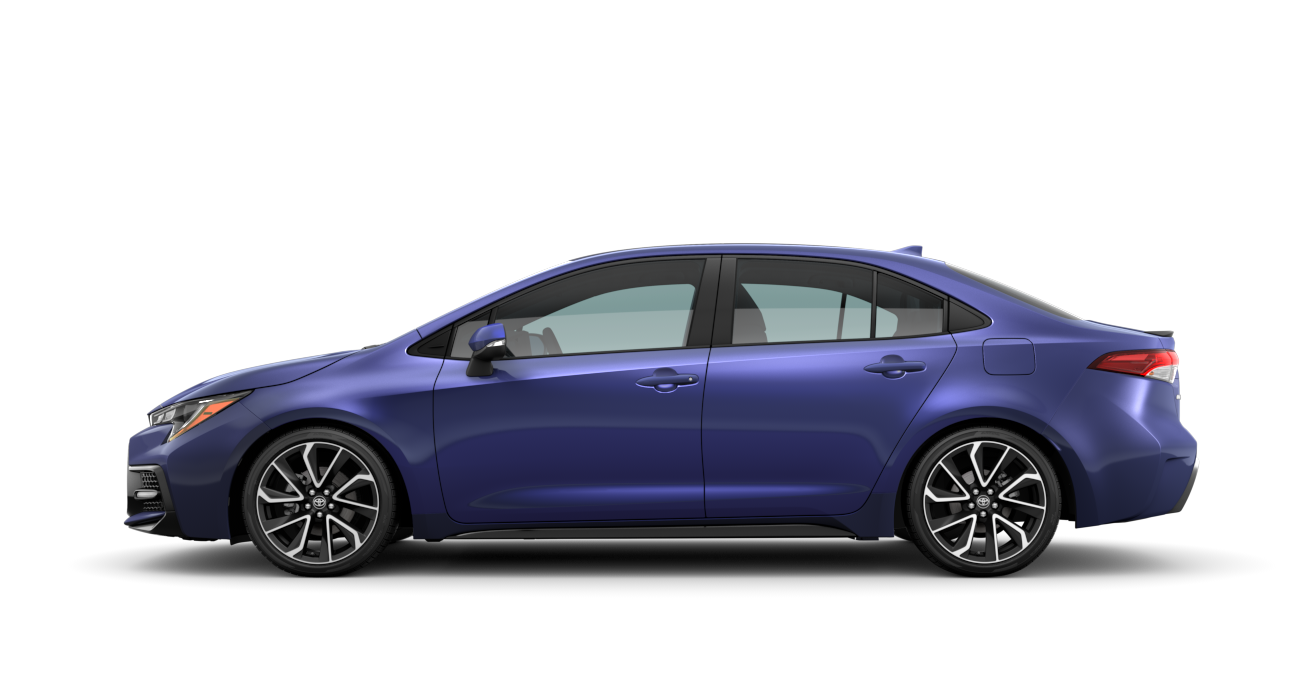 2021 Toyota Corolla in Blue Crush Metallic.