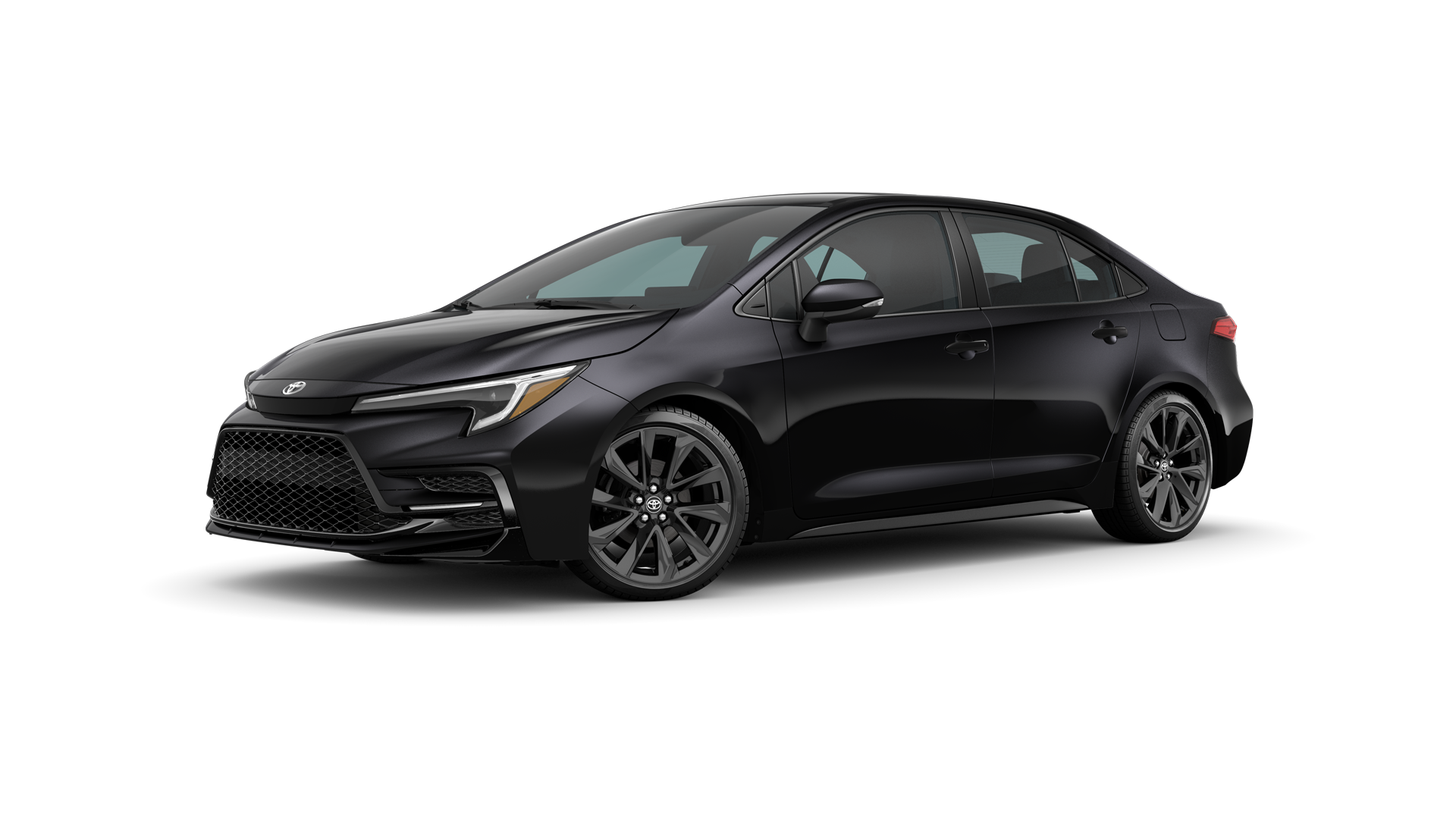 2024 Toyota Corolla in Midnight Black Metallic.