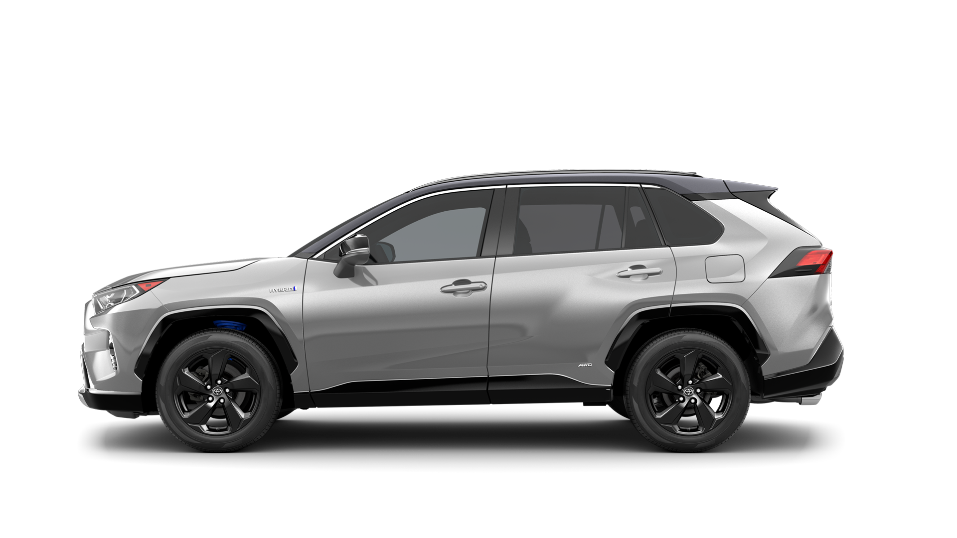 2021 Toyota RAV4 in Silver Sky Metallic/Midnight Black Metallic Roof.