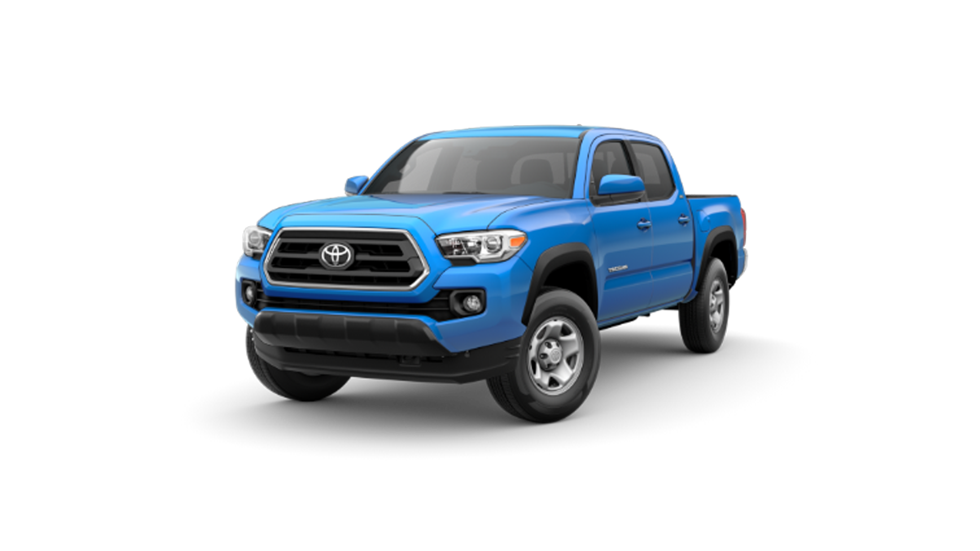 2021 Toyota Tacoma in Voodoo Blue.