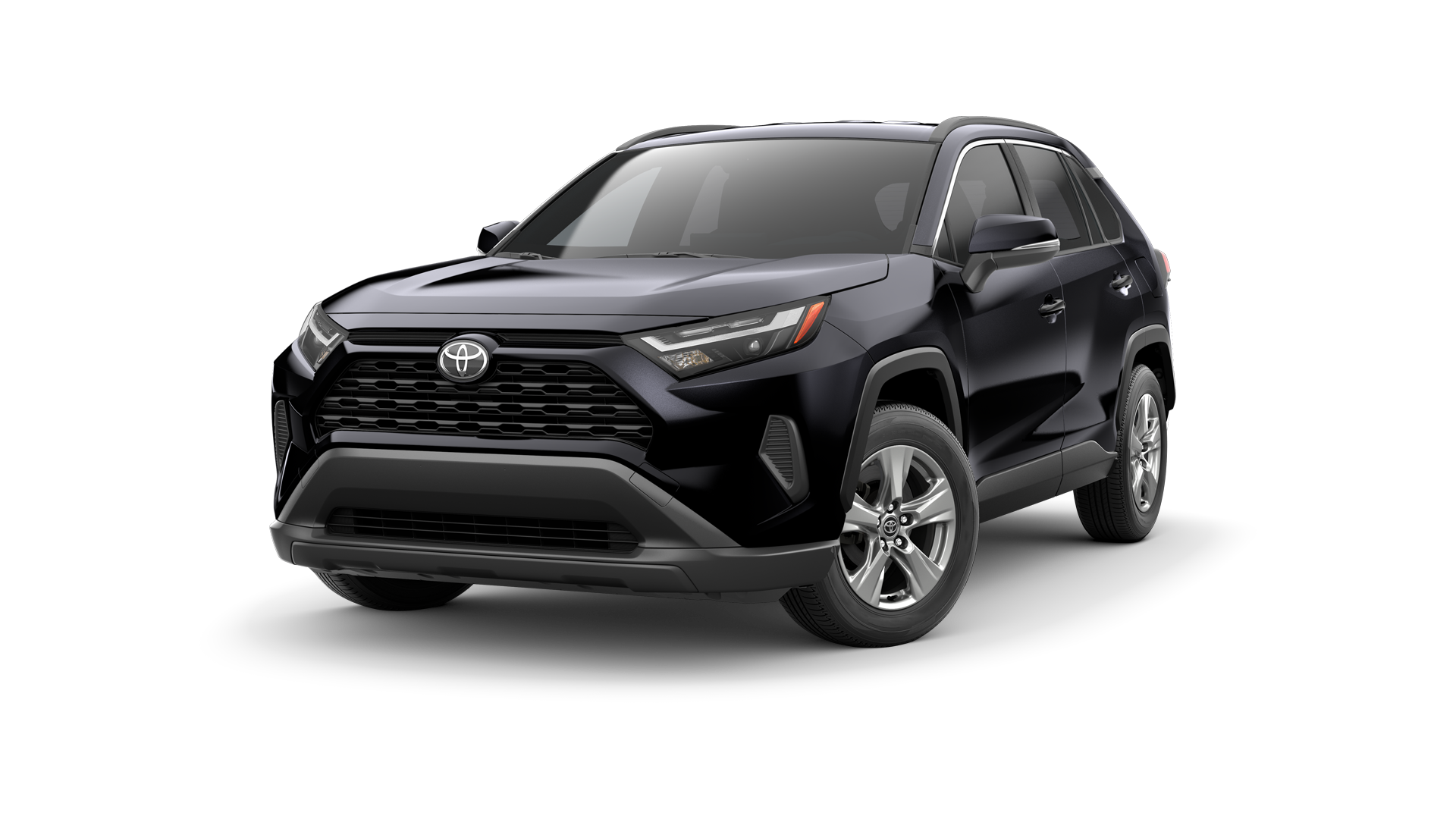 2024 Toyota RAV4 in Midnight Black Metallic.